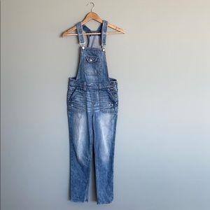 Express Light Wash Overalls